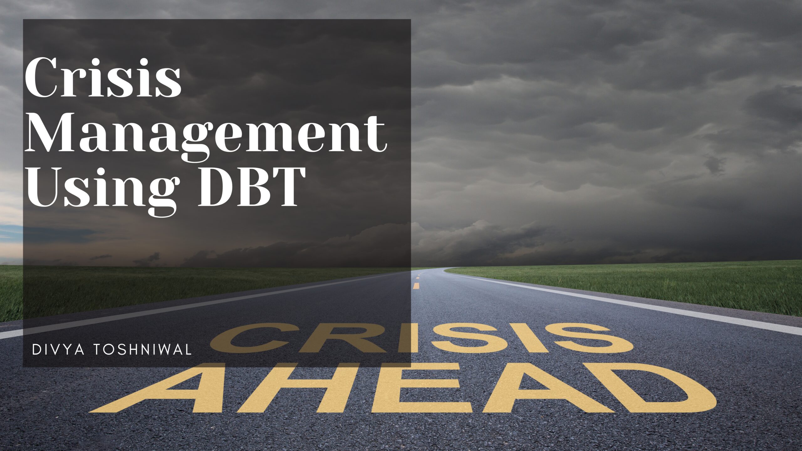 crisis management using dialectical behavior therapy