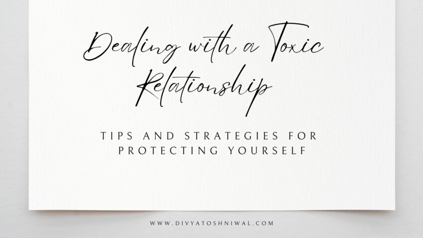 dealing with a toxic relationship