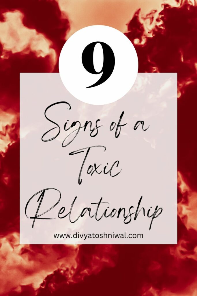 signs of a toxic relationship
